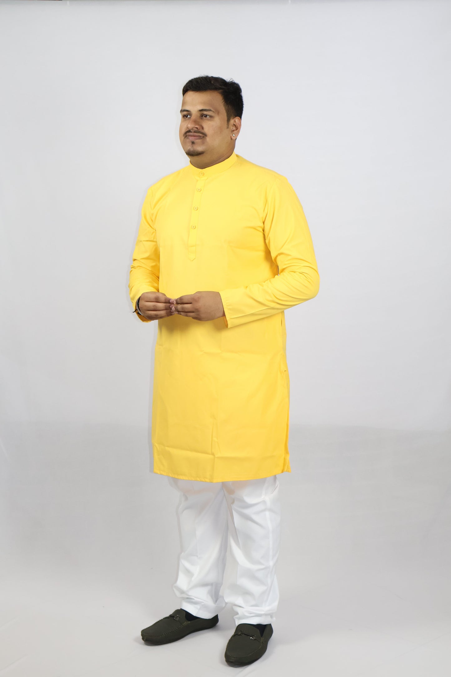 PLAIN MEN'S KURTA HALDI