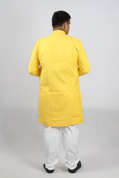 PLAIN MEN'S KURTA HALDI