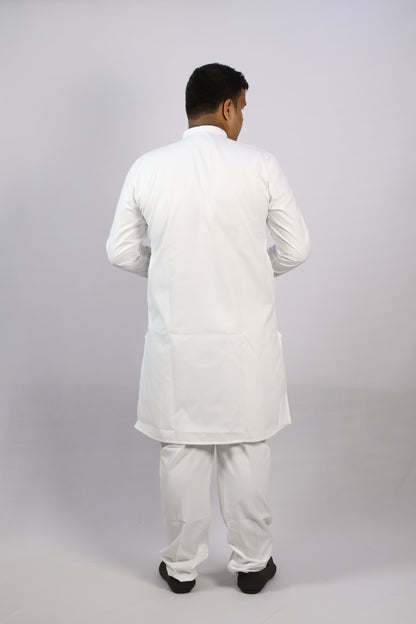PLAIN MEN'S KURTA WHITE