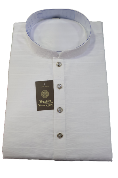 Men's White Kurta Rolex (6595)