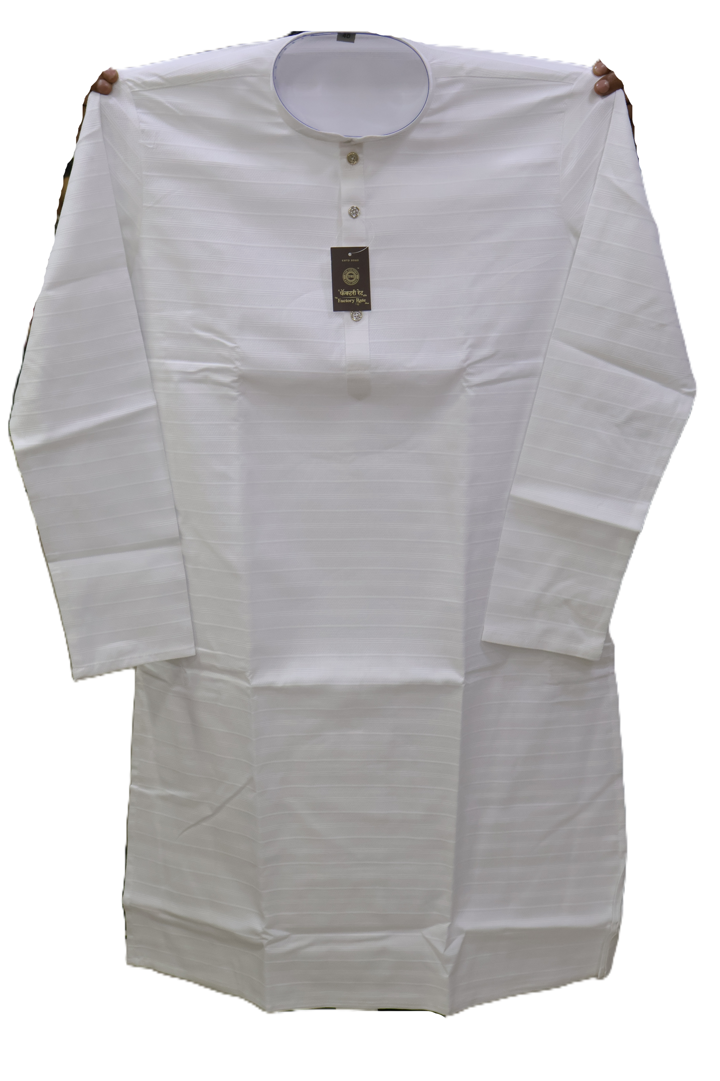 Men's White Kurta Rolex (6595)