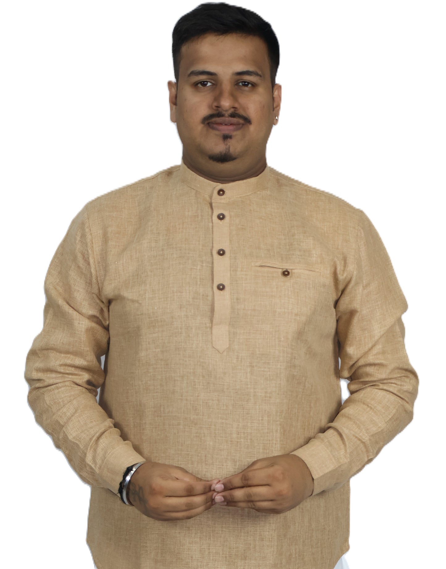 SHARPLINEN MEN'S FULL SLEEVE KURTA BAMBOO