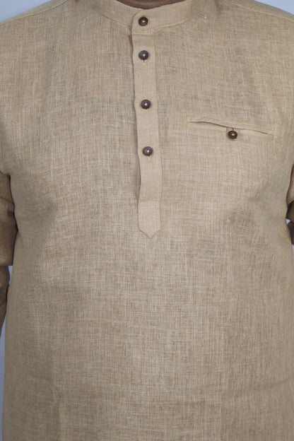 SHARPLINEN MEN'S FULL SLEEVE KURTA BAMBOO