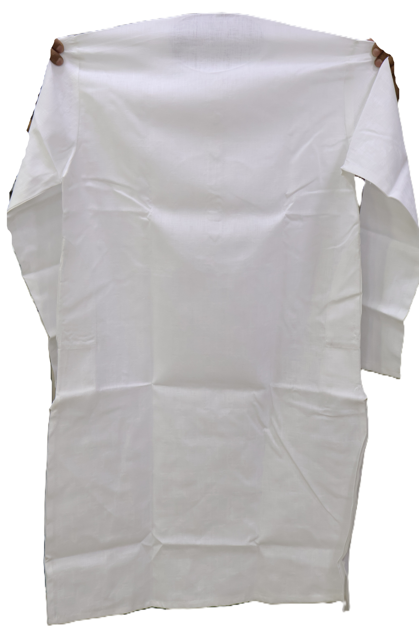 Men's White Kurta S K Self (A)