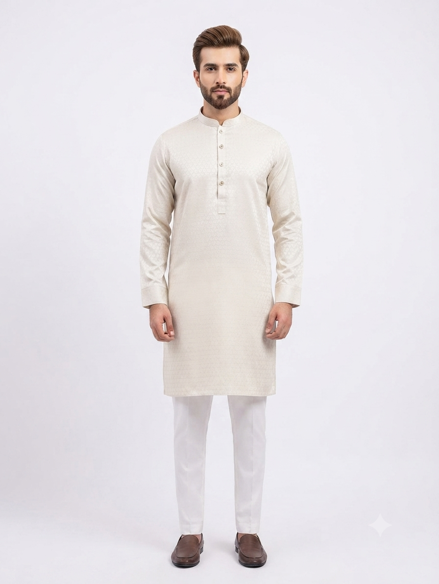 Men's Kurta Thunder - Beige