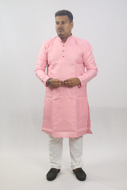 BLOSSOM MEN'S KURTA PEACH