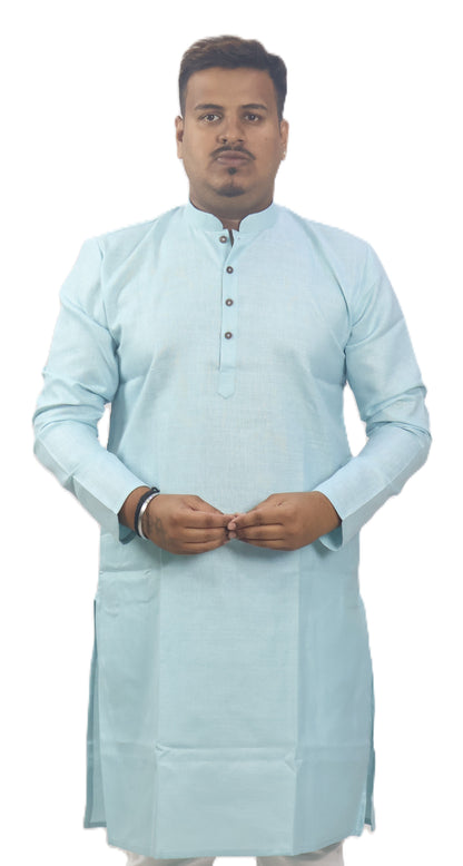 BLOSSOM MEN'S KURTA ACQUA BLUE