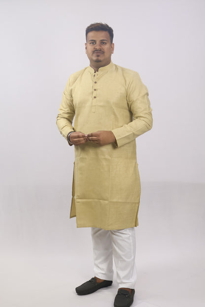 BLOSSOM MEN'S KURTA BEIGE