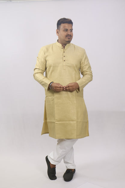 BLOSSOM MEN'S KURTA BEIGE