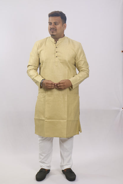 BLOSSOM MEN'S KURTA BEIGE