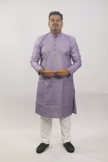 BLOSSOM MEN'S KURTA DARK LAVENDER