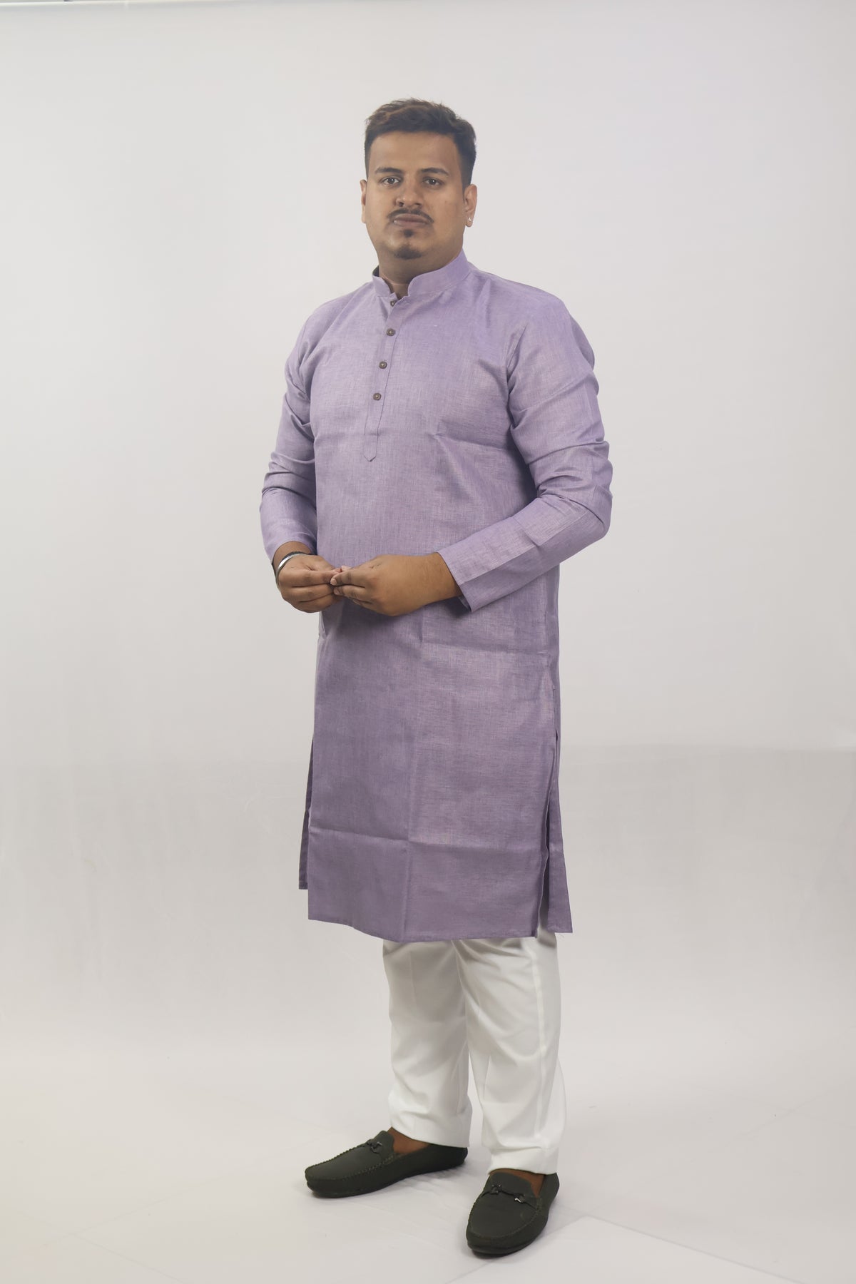 BLOSSOM MEN'S KURTA DARK LAVENDER