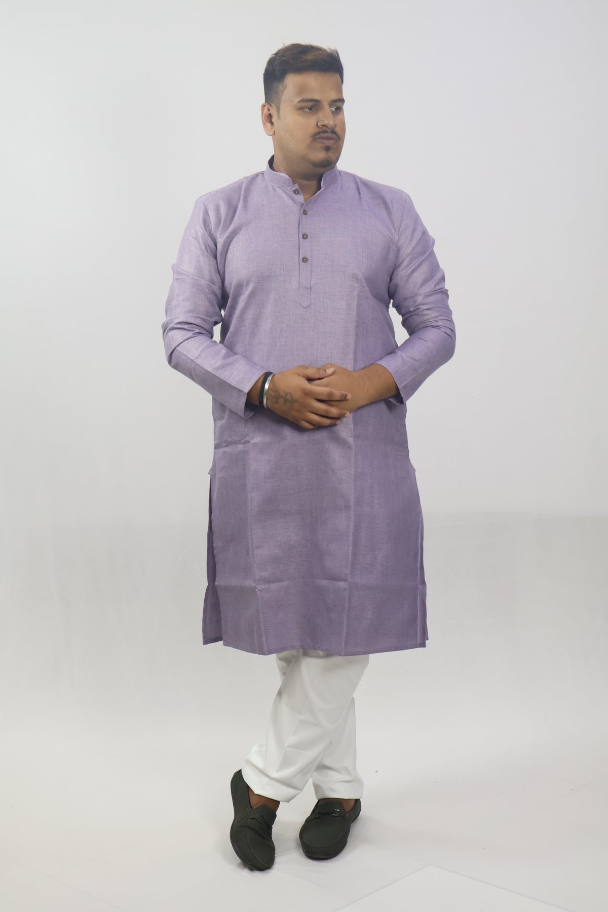 BLOSSOM MEN'S KURTA DARK LAVENDER