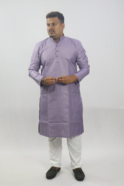 BLOSSOM MEN'S KURTA DARK LAVENDER