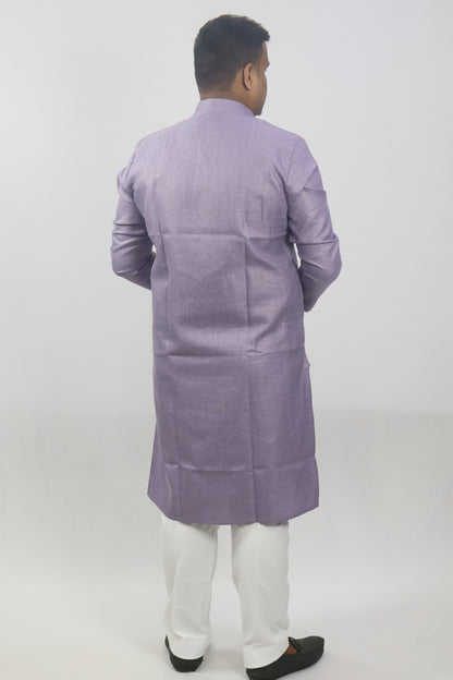 BLOSSOM MEN'S KURTA DARK LAVENDER