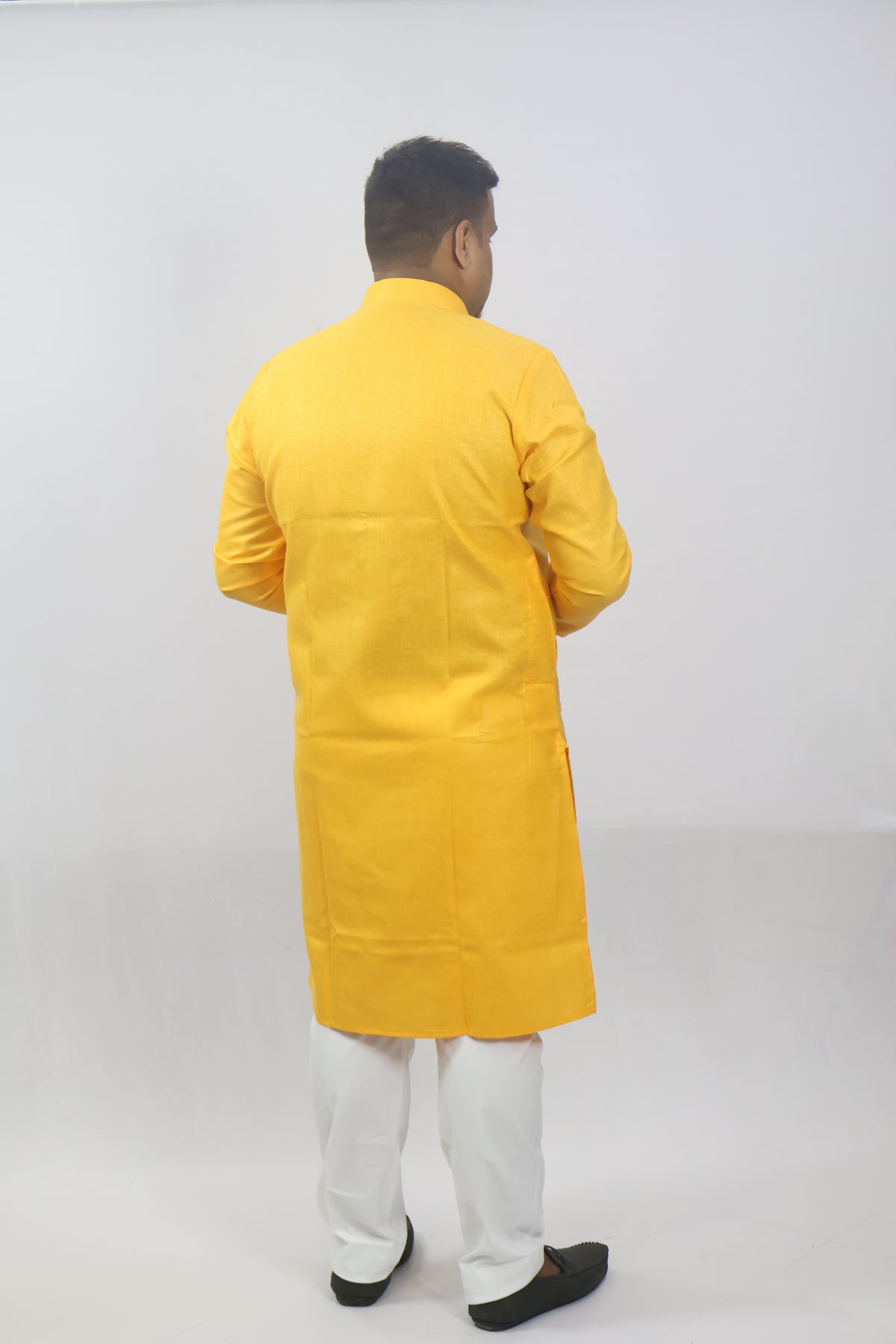 BLOSSOM MEN'S KURTA DARK YELLOW