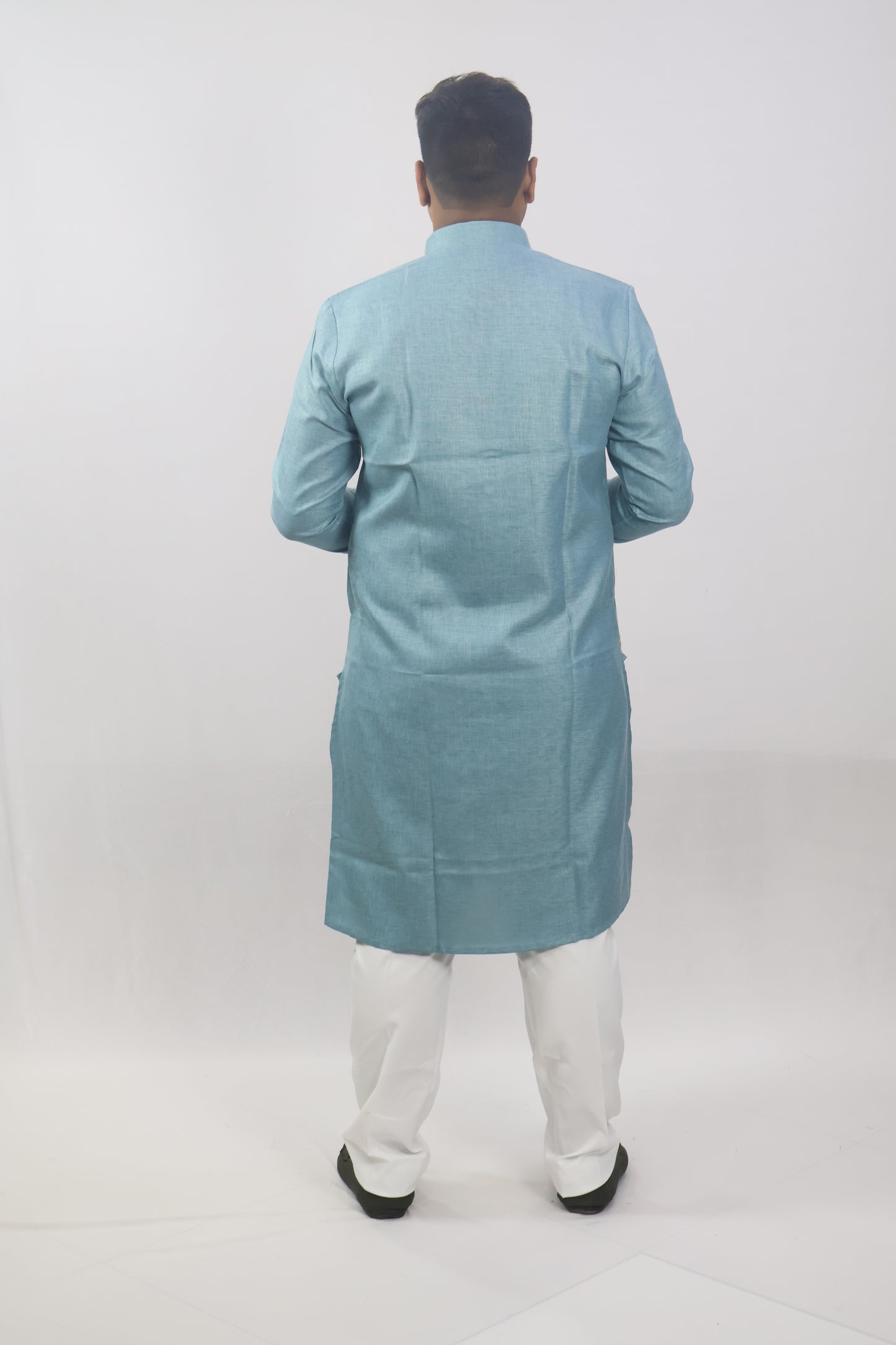 BLOSSOM MEN'S KURTA HAZZLE BLUE
