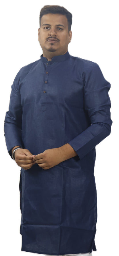 BLOSSOM MEN'S KURTA NAVY BLUE