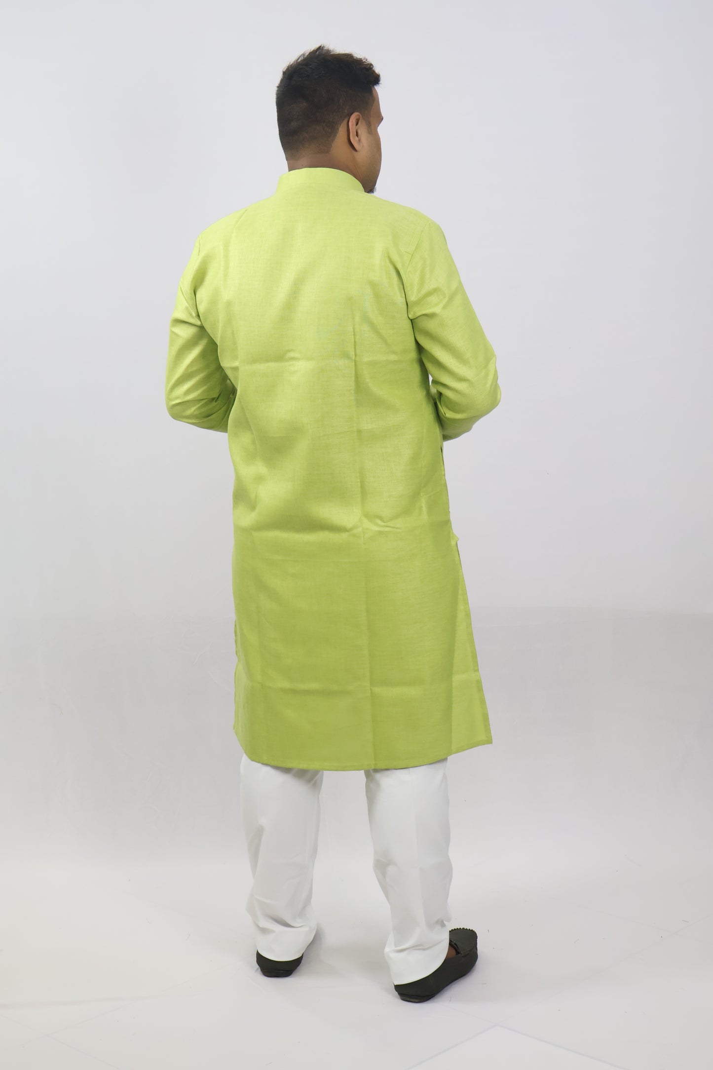 BLOSSOM MEN'S KURTA PARROT GREEN