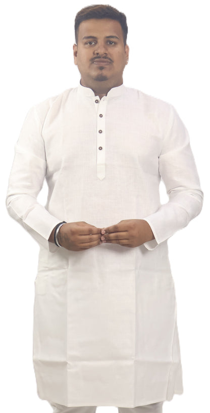BLOSSOM MEN'S KURTA WHITE