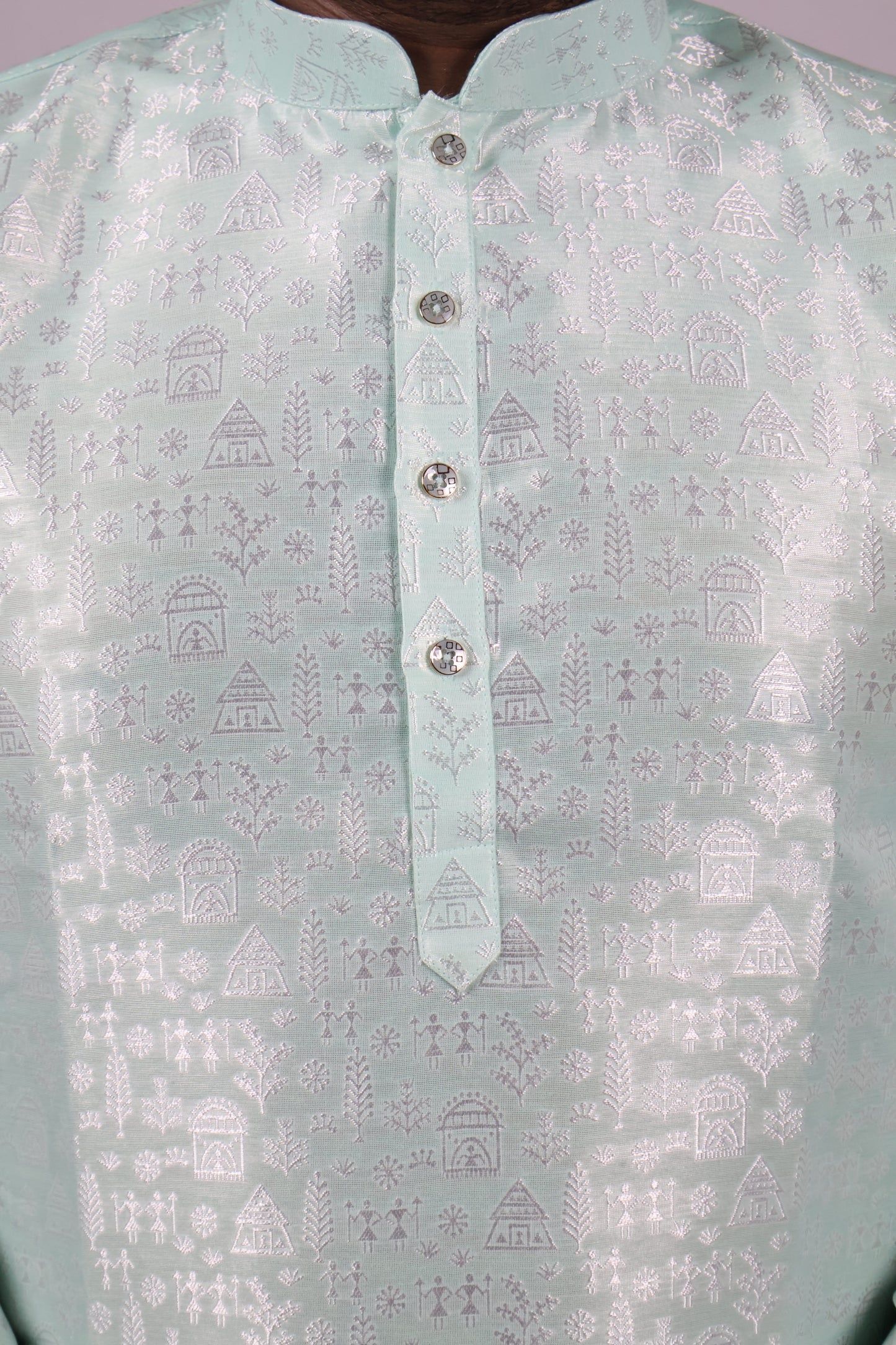 MEN'S KURTA 1131 MINT GREEN