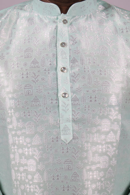 MEN'S KURTA 1131 MINT GREEN