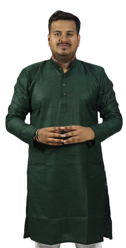 SPICY MEN'S KURTA BOTTLE GREEN