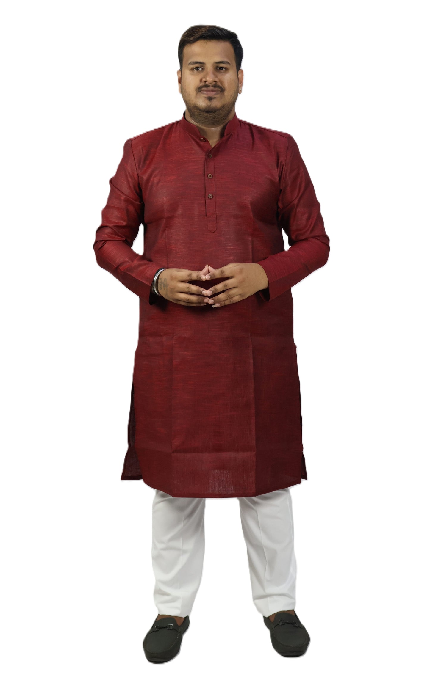 SPICY MEN'S KURTA MARON
