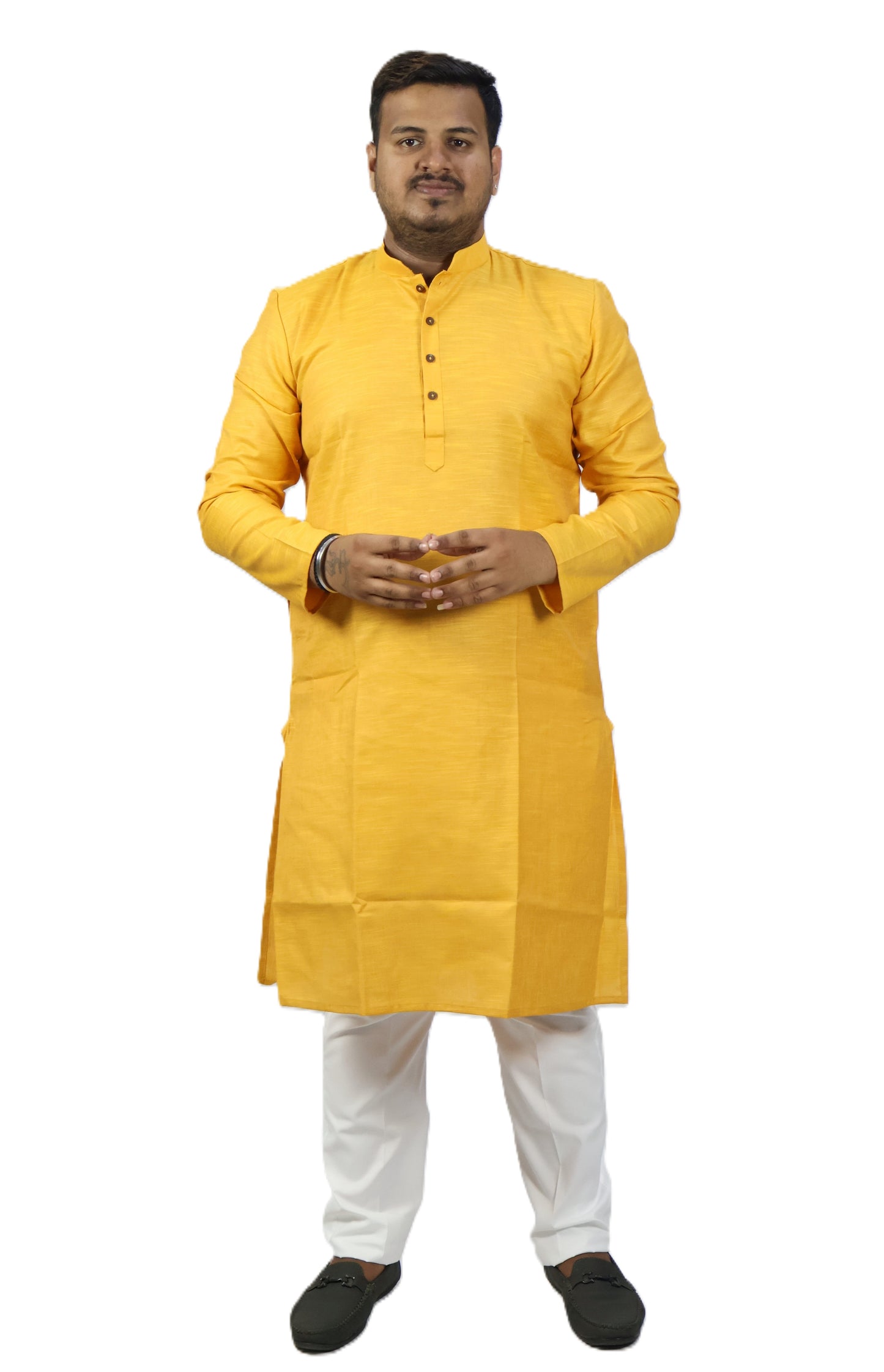 SPICY MEN'S KURTA MUSTARD YELLOW