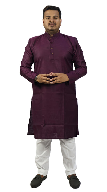 SPICY MEN'S KURTA WINE